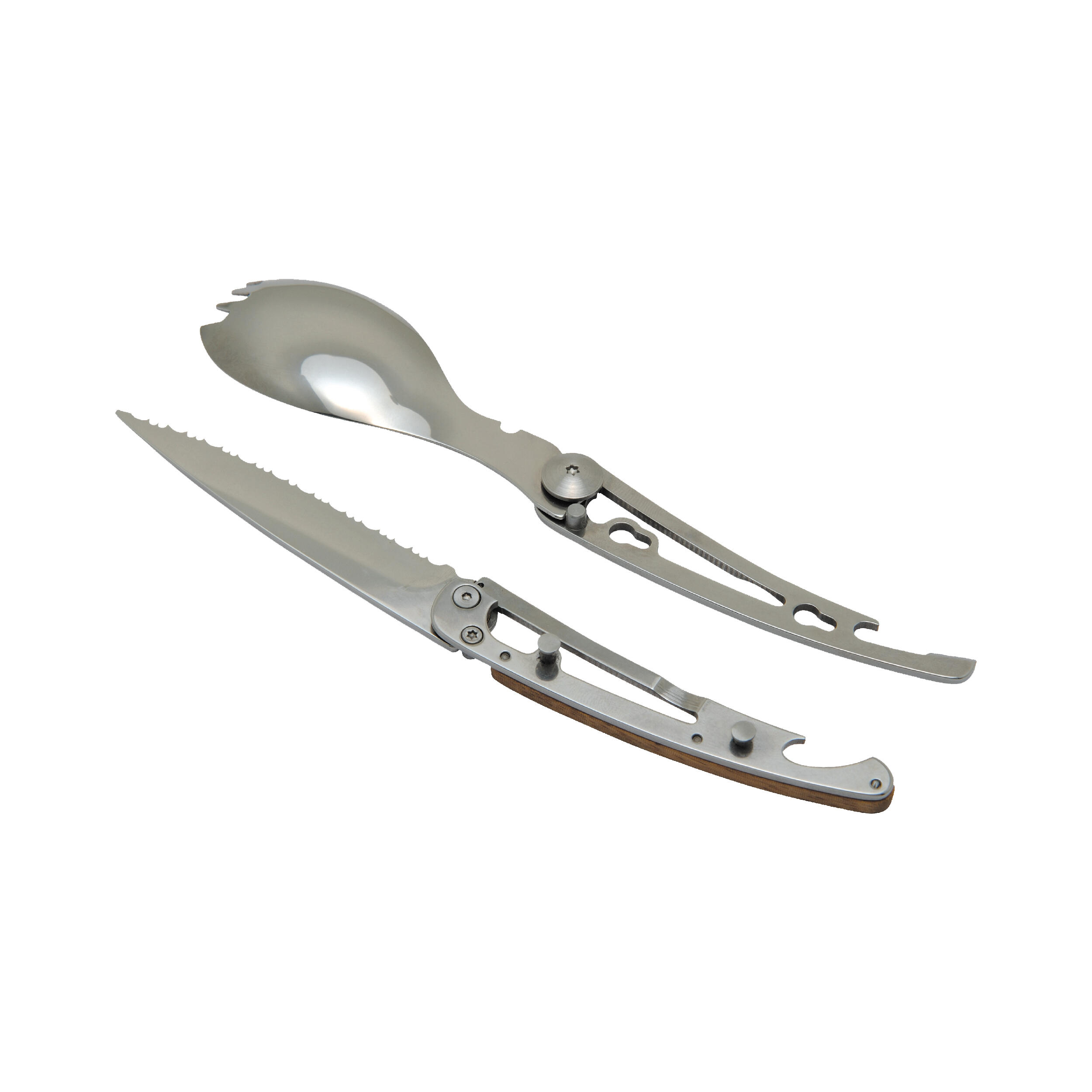 Ultimate 5 function 59g lightweight folding trekking cutlery