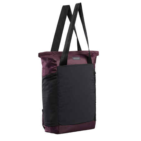 Bolsa-mochila montaña y trekking pleglable 15L Forclaz Travel 2en1