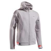 Badminton - CASACO TÉNIS MENINA CINZA ARTENGO - Roupa de Badminton Criança