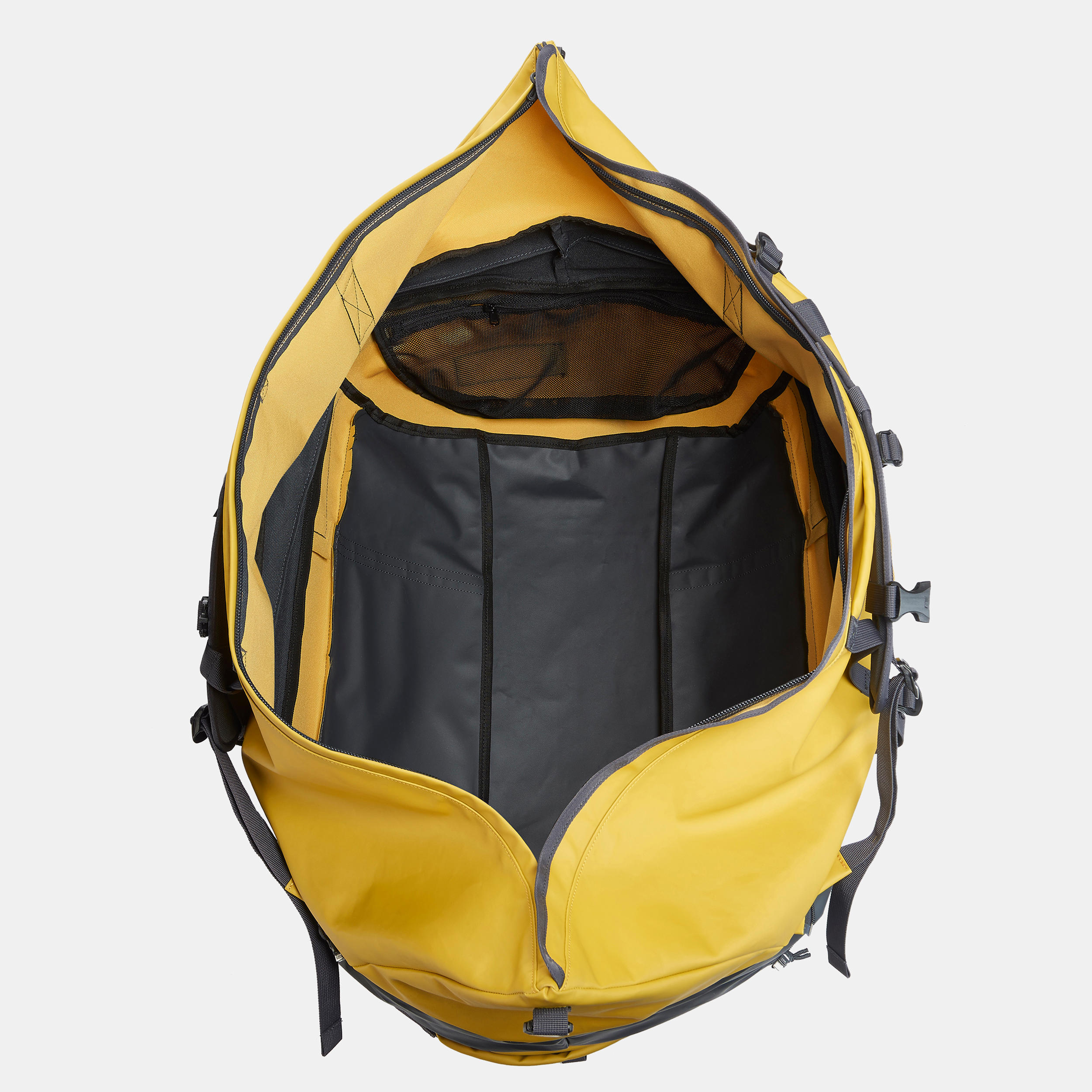 Mochila Viaje de Montaña y Trekking, Forclaz, Extend 80/120 Litros,  Amarillo - Decathlon