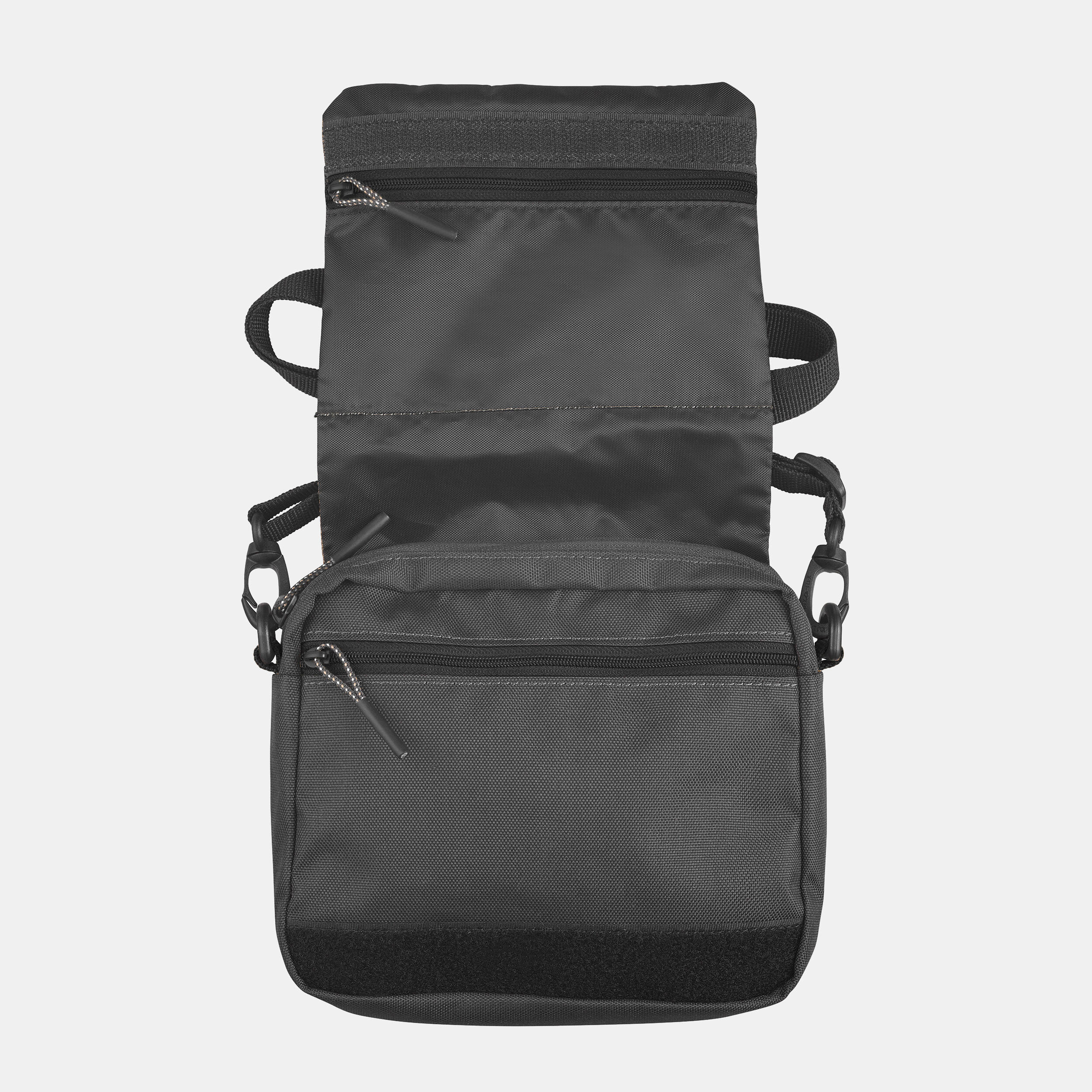 Multipocket Bag TRAVEL Black FORCLAZ Decathlon