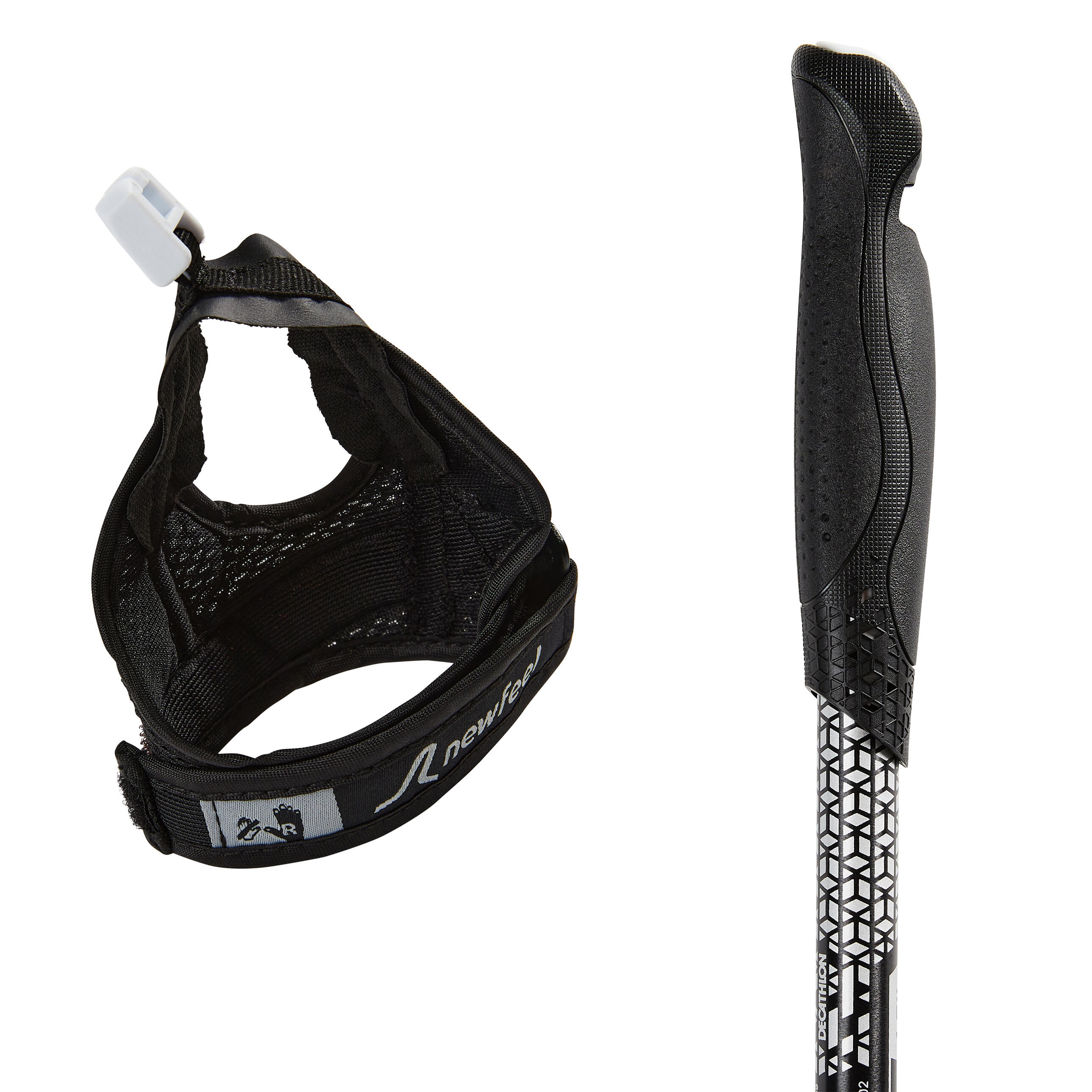 Nordic Walking Stöcke Aluminium - NW P100 schwarz/grau 14/24