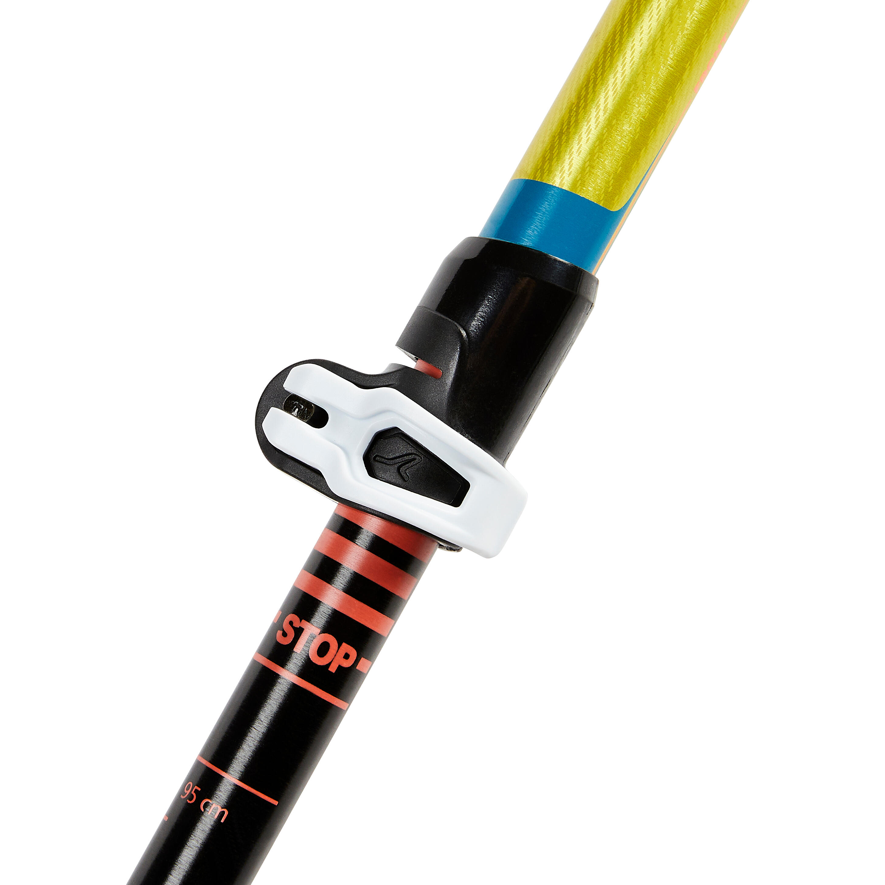 Telescopische nordic walking stokken voor kinderen aluminium NW P120 JR groen 14/15