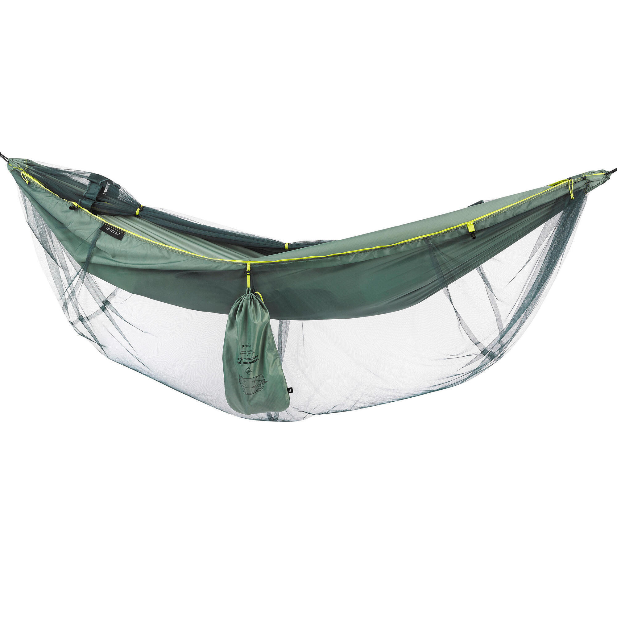 Hamac de voyage anti moustique Tropic 900 vert - 1 pers FORCLAZ ...