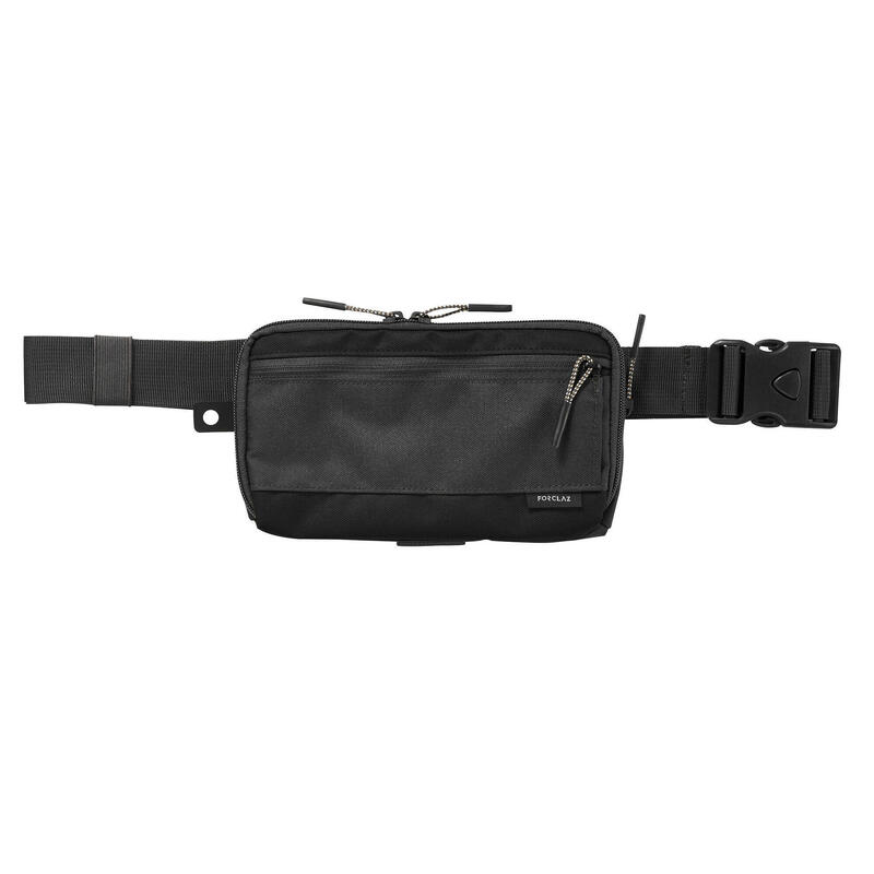 Ruime portefeuille/organizer voor backpacken Travel XL zwart