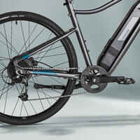 Bicicleta eléctrica de trekking aluminio monoplato 8V Riverside 500 E gris
