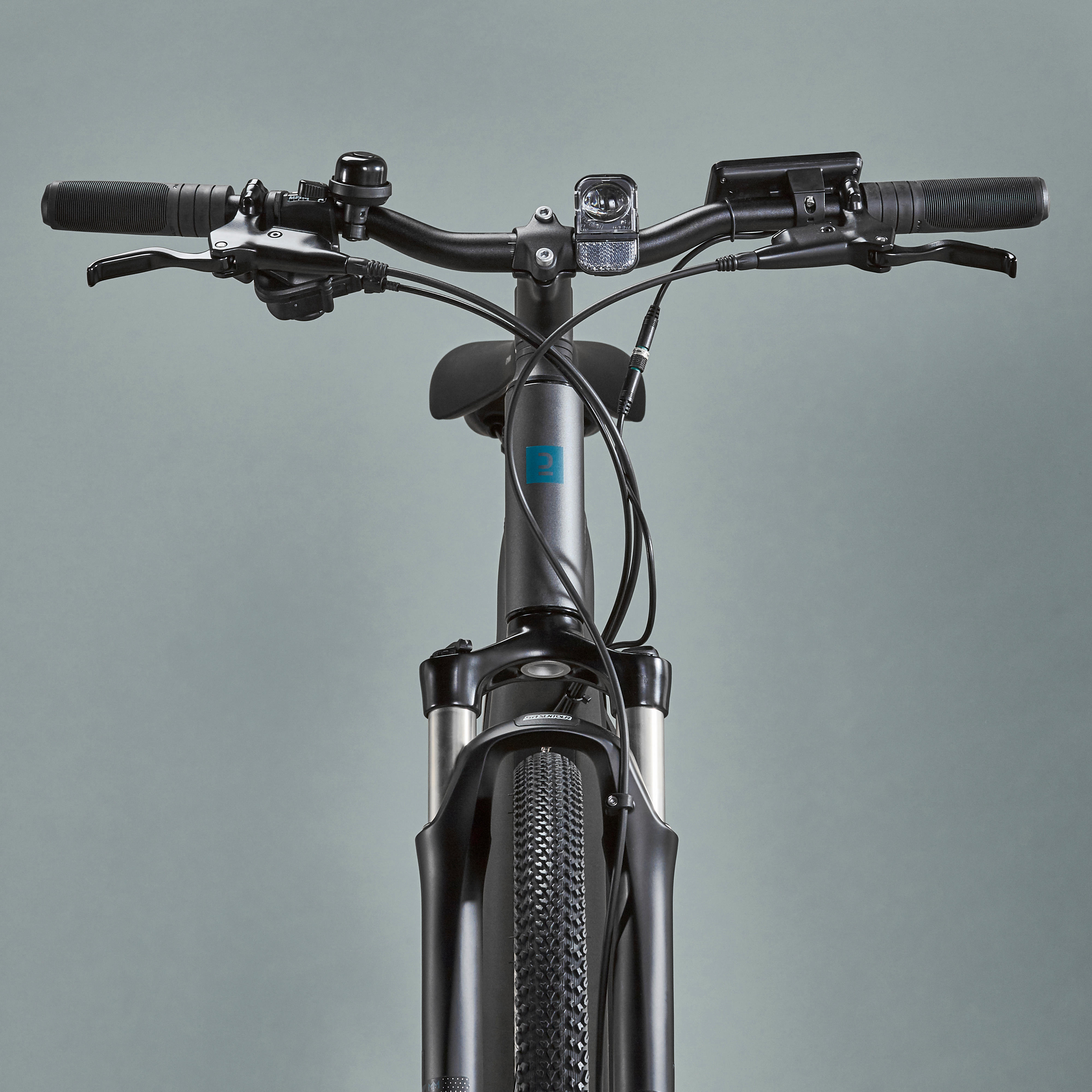 Electric Hybrid Bike Riverside 500 E Grey RIVERSIDE Decathlon
