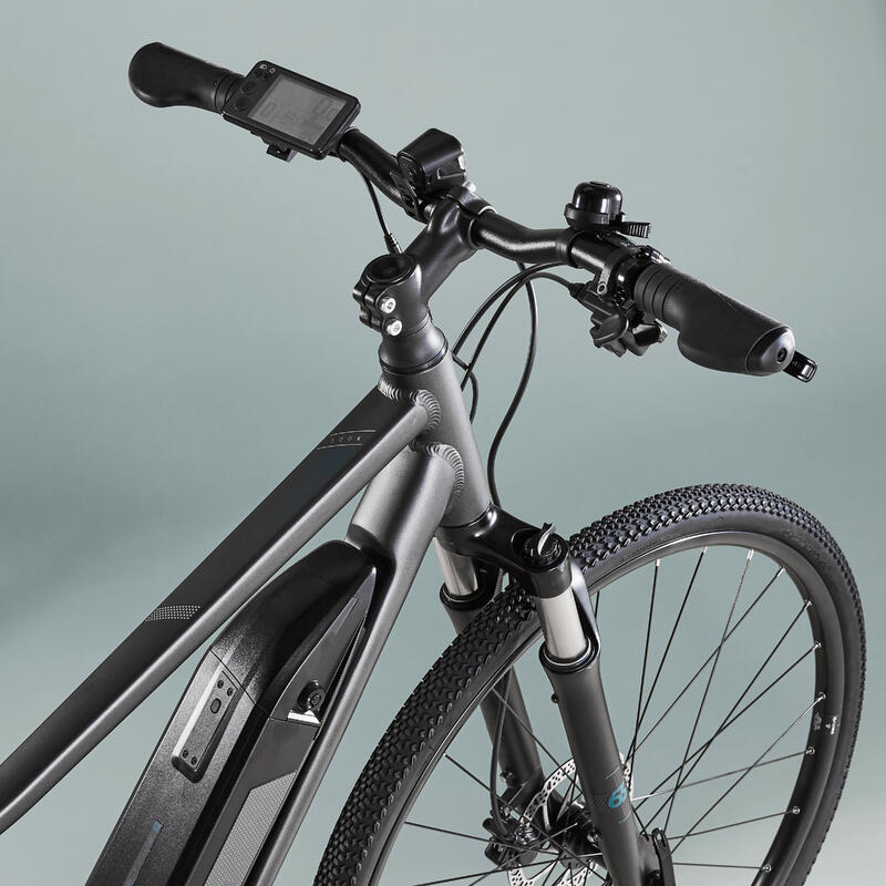 Vélo tout chemin electrique riverside 500 e gris