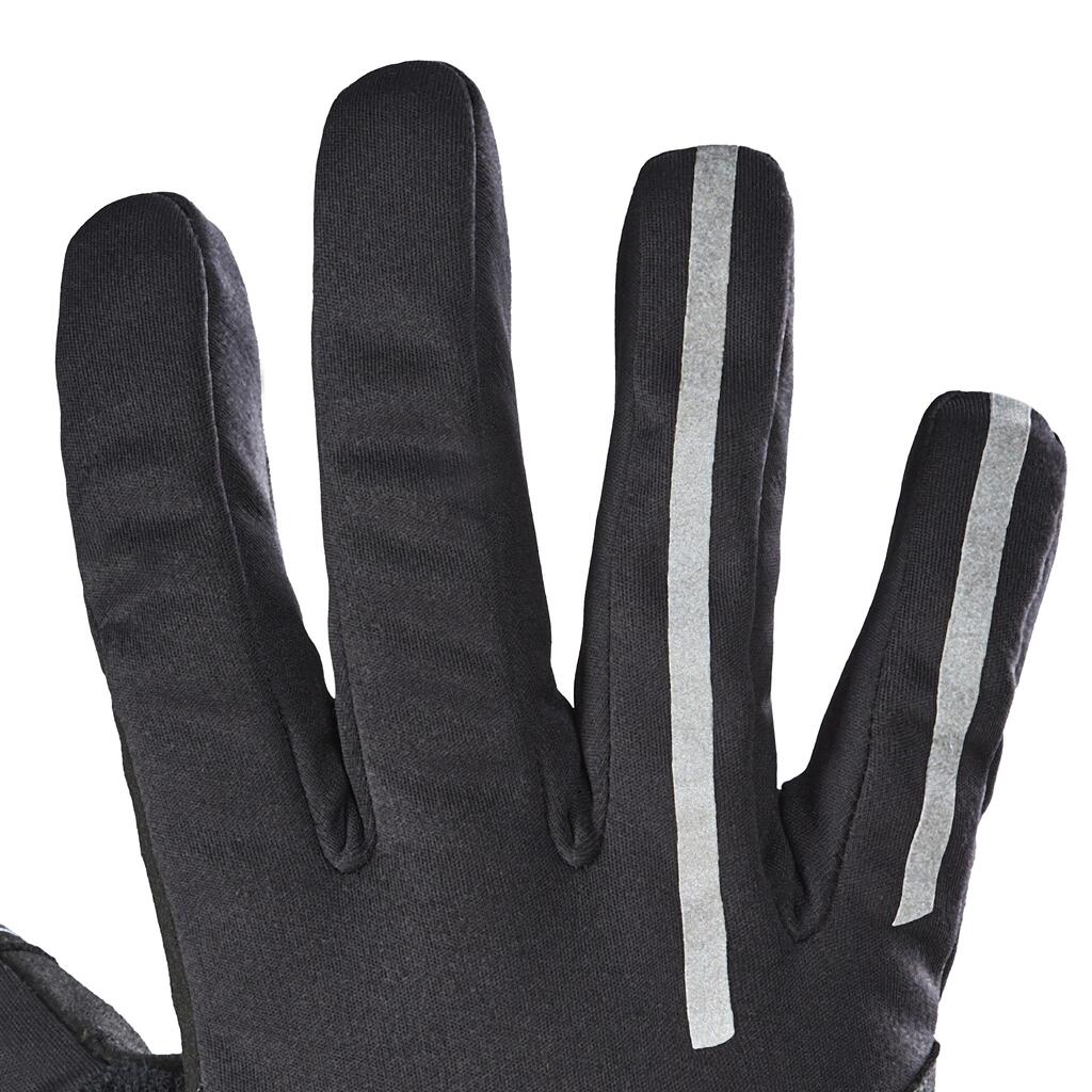 GUANTES PARA BICICLETA DE INVIERNO NEGRO 500