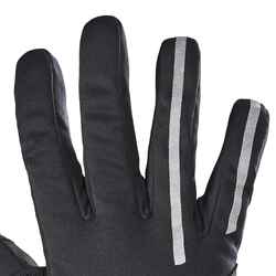 Smartphone-compatible thermal cycling gloves, black