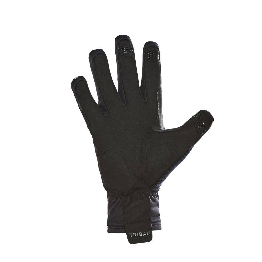 GUANTES PARA BICICLETA DE INVIERNO NEGRO 500