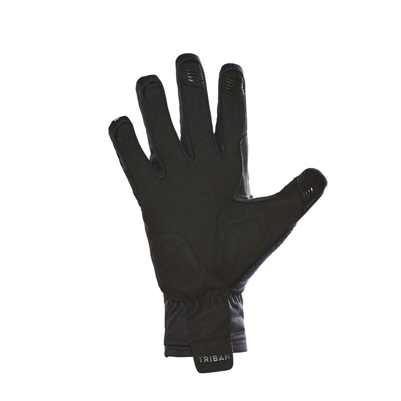 Zimní cyklistické rukavice 500 černé 