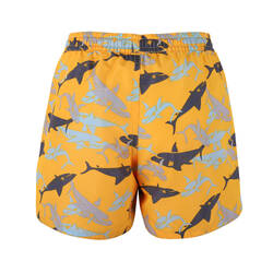 Boy's surfing boardshorts shark yellow