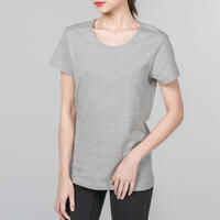 Women's Fitness T-Shirt 100 - Grey