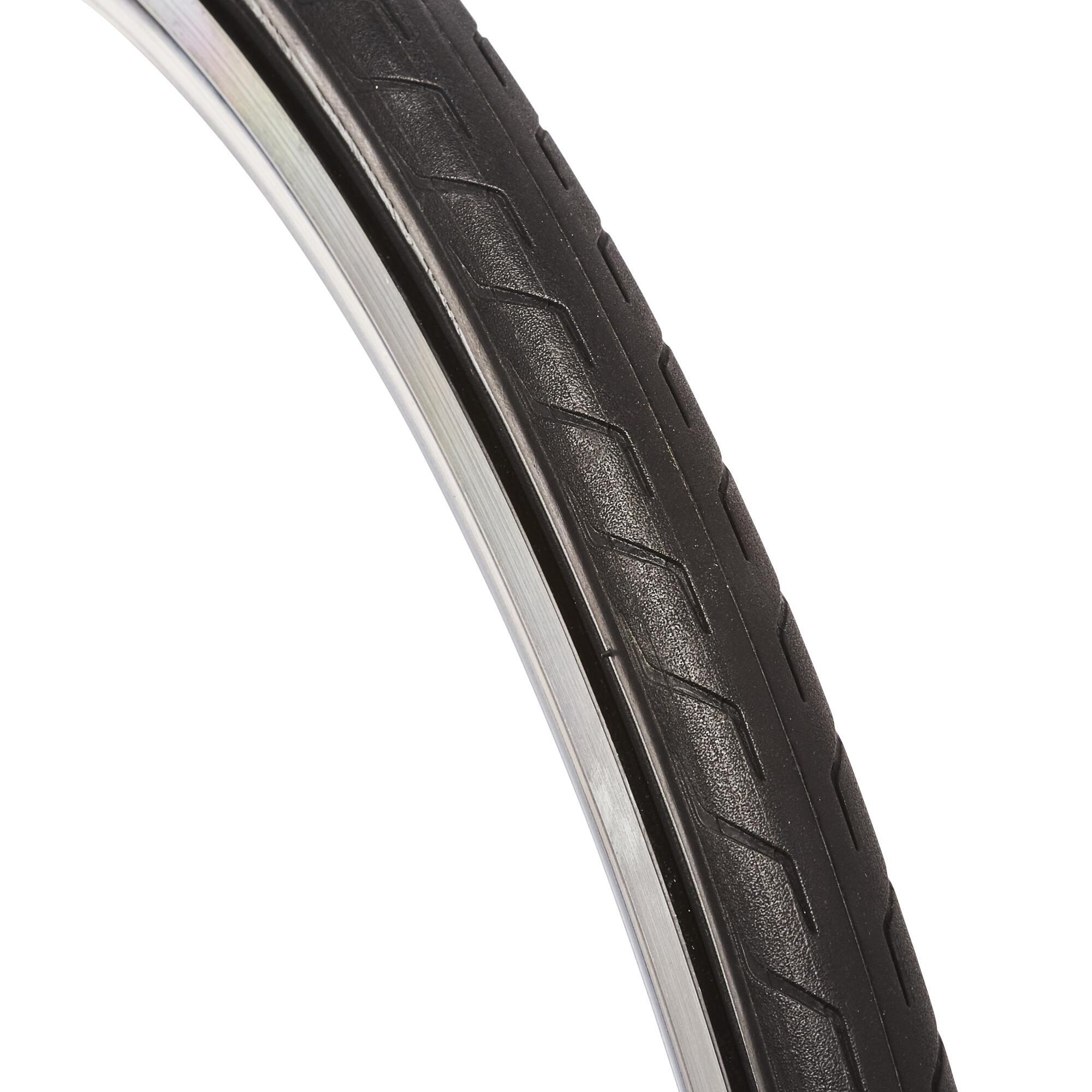 Copertone PROTECT 700X28 con fascia riflettente BTWIN | DECATHLON