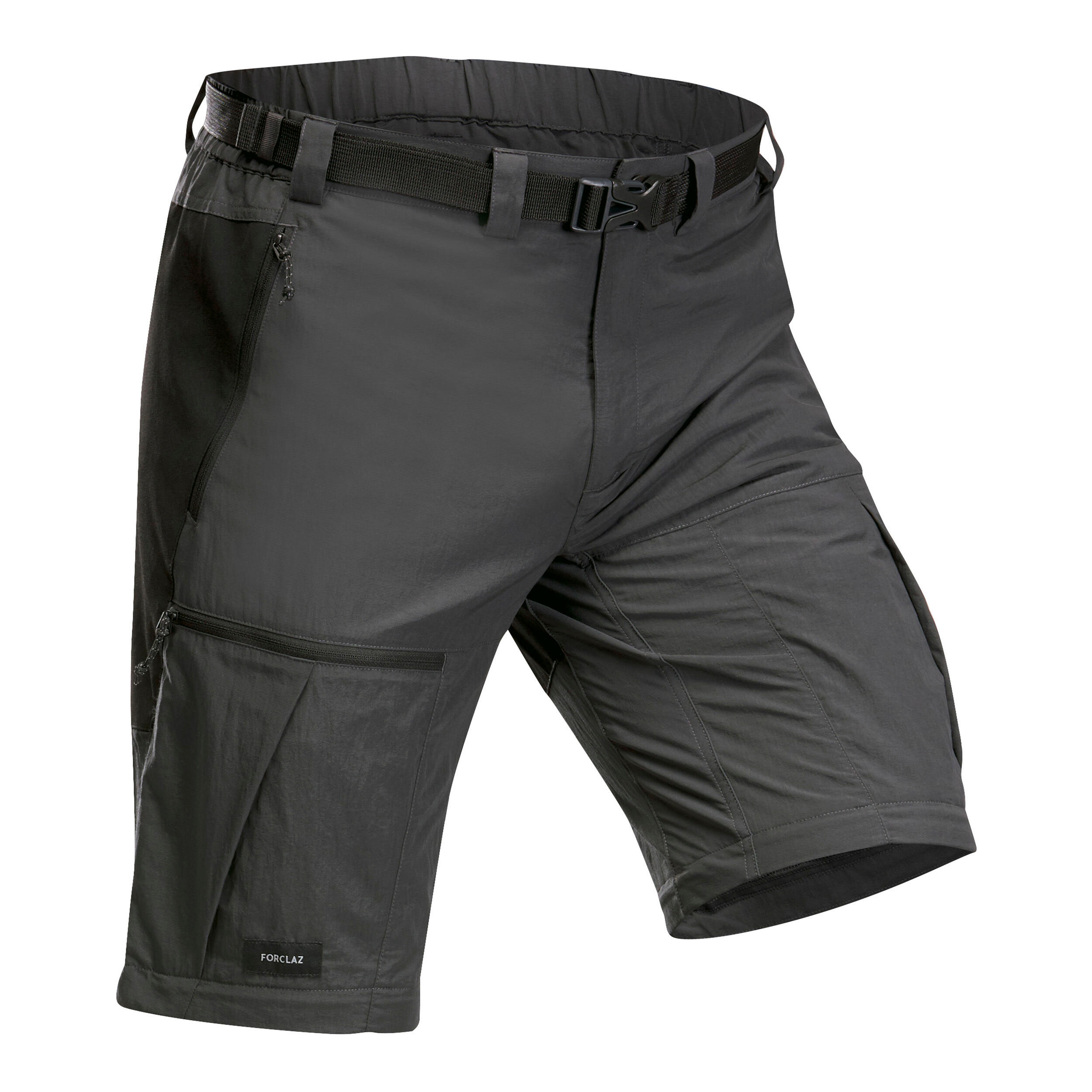 Pantaloni modulabili trekking uomo MT500 grigi FORCLAZ | DECATHLON