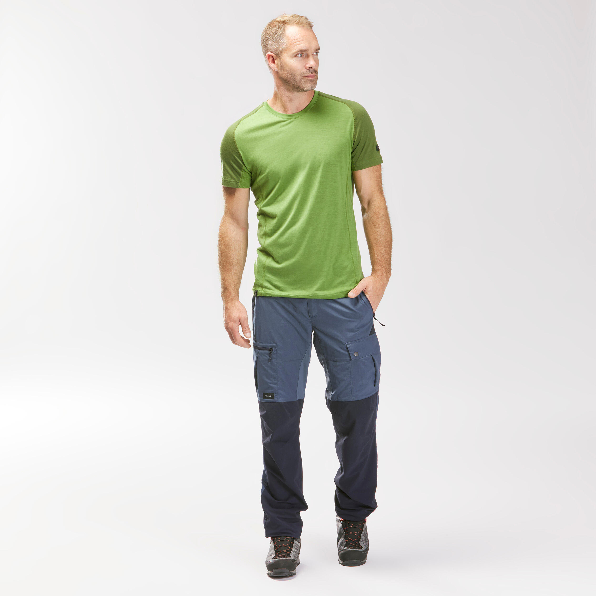 Buy Mens Blue Mountain Trekking Trousers Trek 500 Online  Decathlon