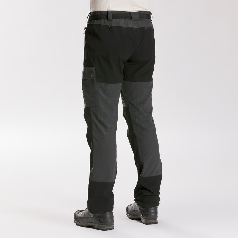 Men's Mountain Trekking Resistant Trousers - TREK 500 Dark Grey - Decathlon