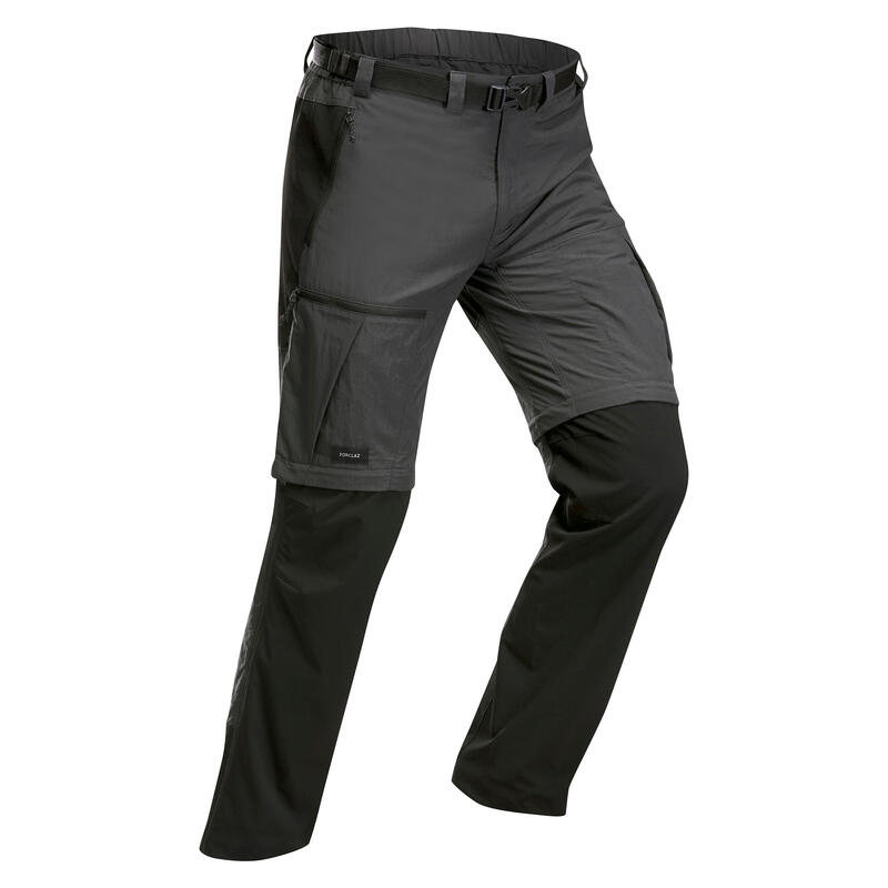 Zip-Off-Hose Herren 2-in-1 robust Trekking - MT500 grau