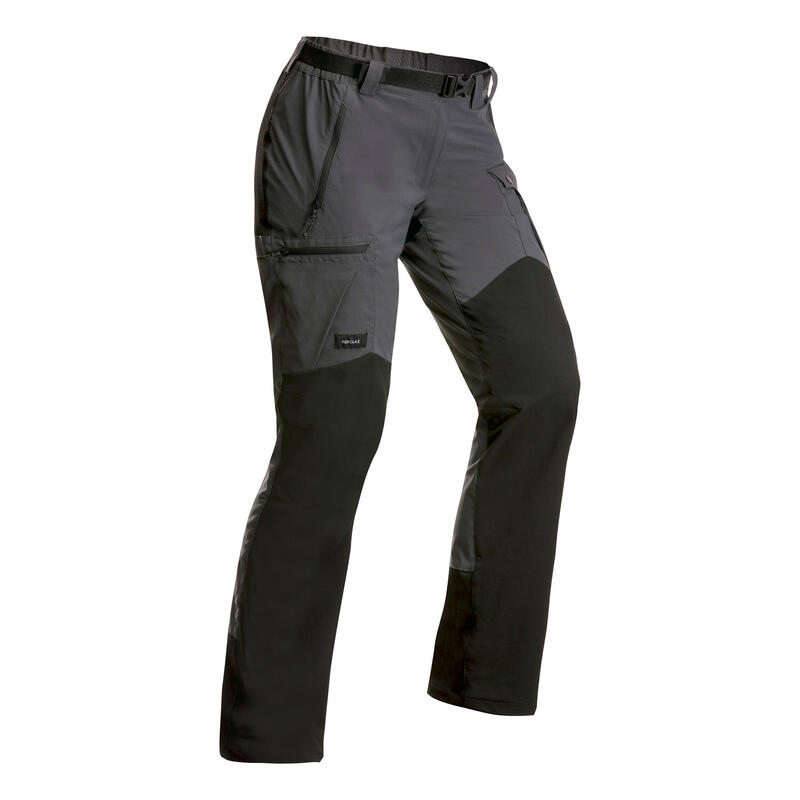 Kadın Outdoor Trekking Pantolonu - Gri - MT500