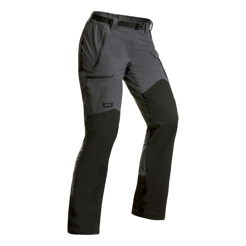 Women’s Mountain Trekking Resistant Trousers - MT 500 v2 Dark Grey