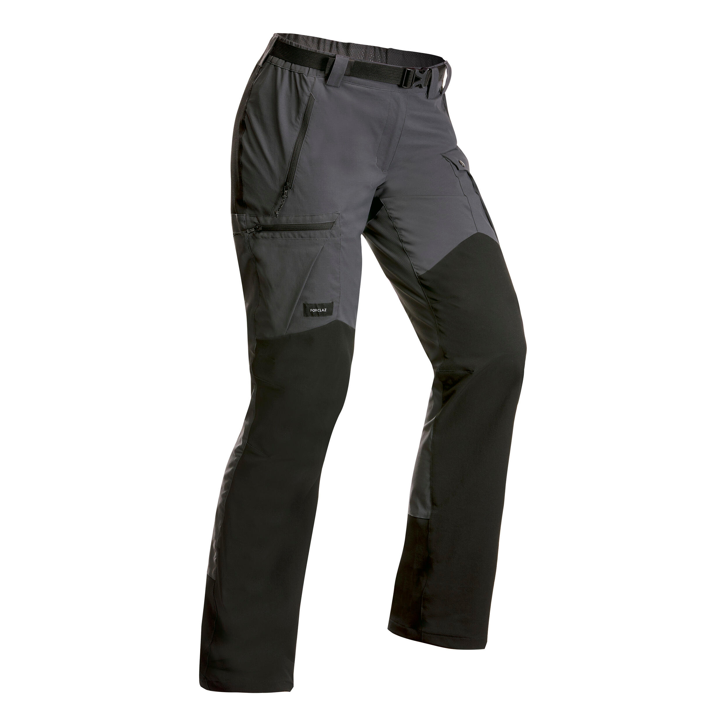 Womens Mountain Trekking Resistant Trousers - MT 500 v2 Dark Grey