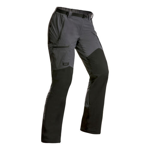 Pantalon résistant de trek montagne - MT500 gris foncé - Femme v2