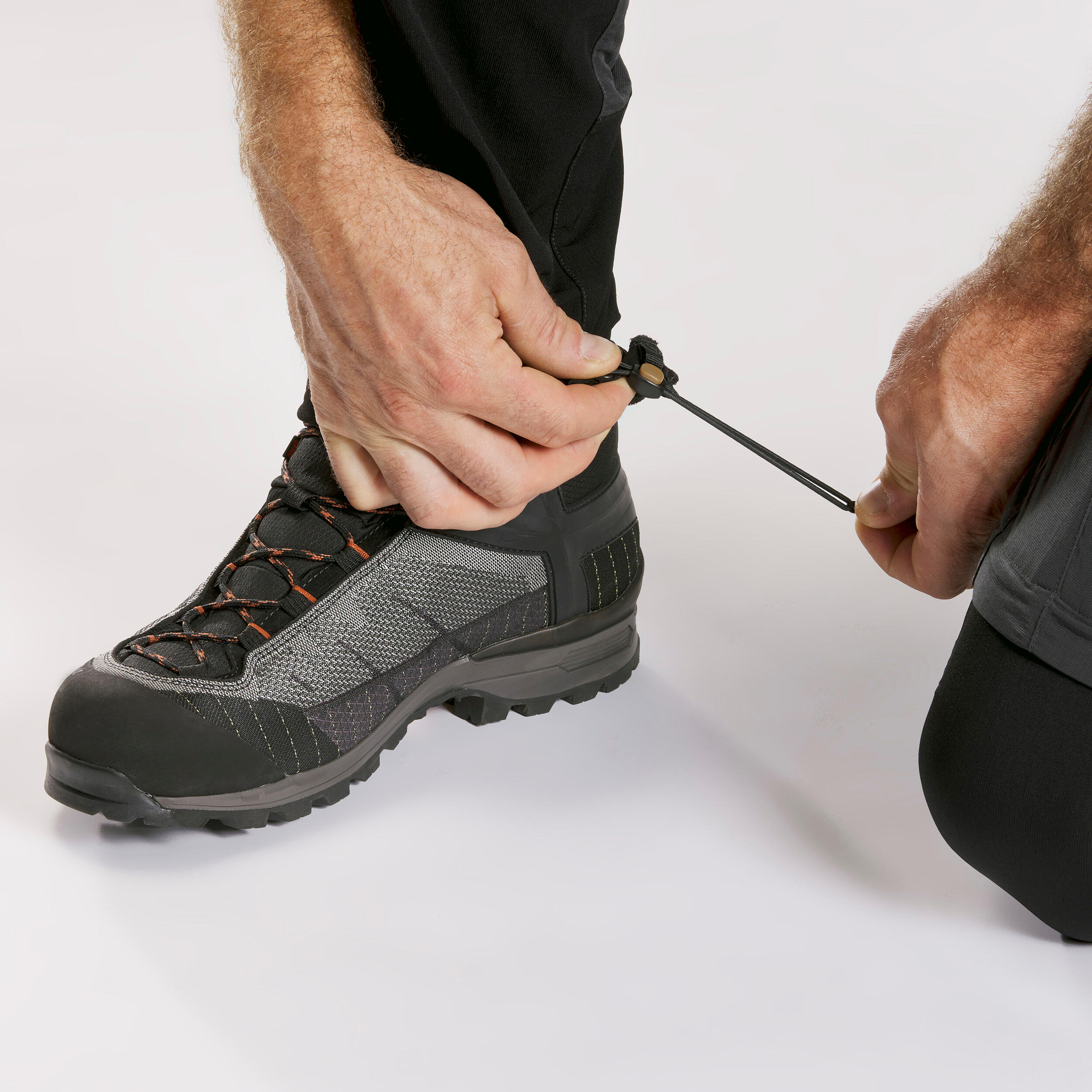 Men’s Hiking Convertible Pants – MT 500 Grey - Carbon grey‎, Black ...
