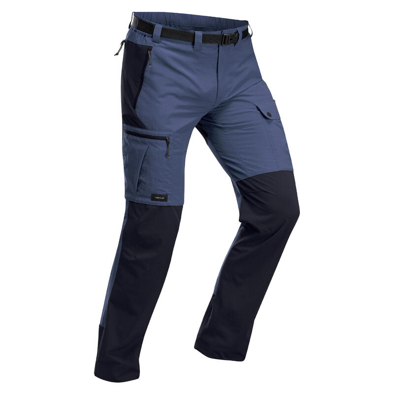 Pantaloni trekking uomo MT500 blu