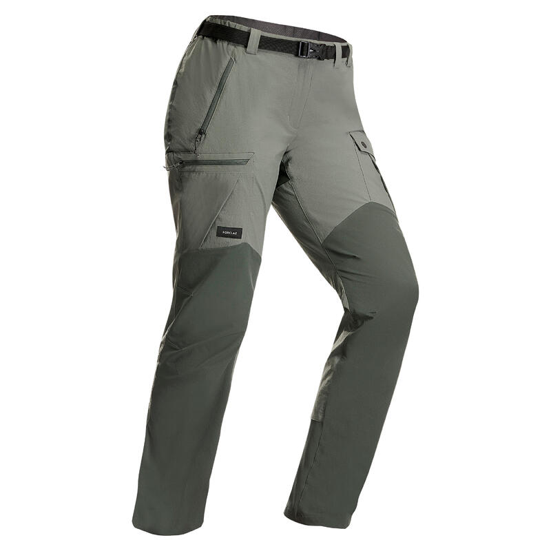 Női nadrág túrázáshoz MT 500 v2, khaki