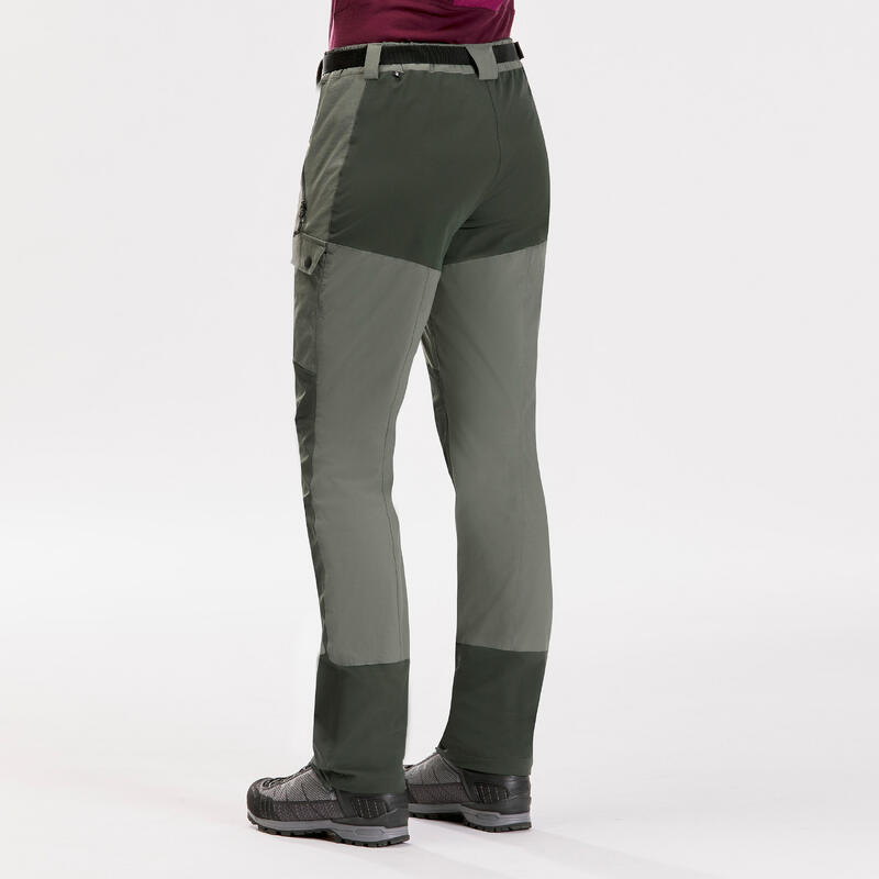 Pantalon résistant de trek montagne - MT500 kaki - Femme v2