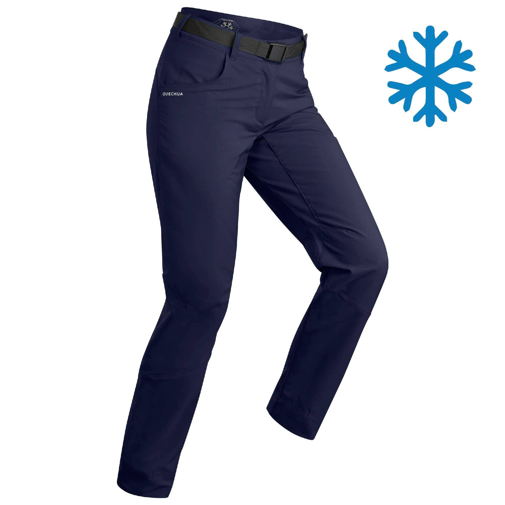 WOMEN’S WARM WATER-REPELLENT WALKING TROUSERS – SH500 -  1