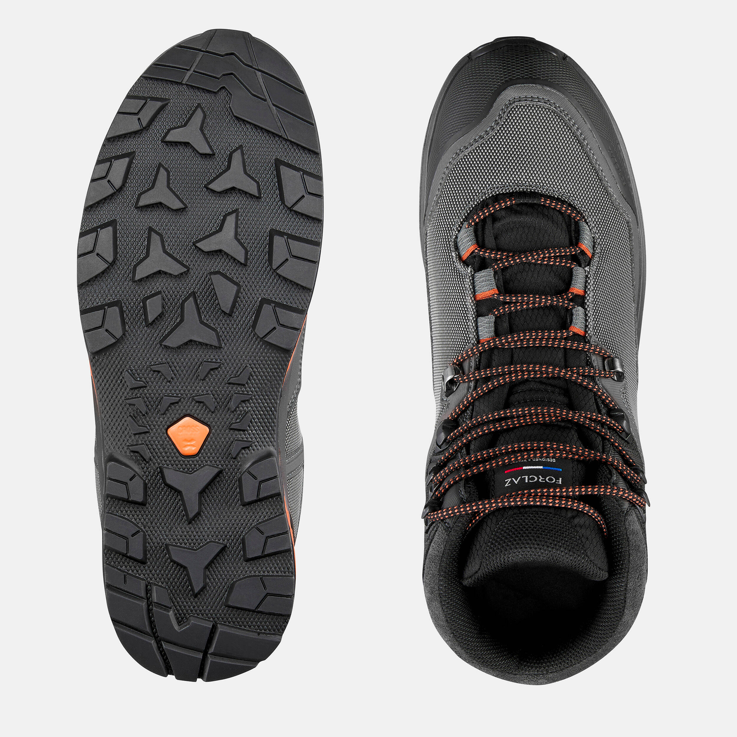 Men Waterproof Trekking Boots MT100 TEX Grey -  4