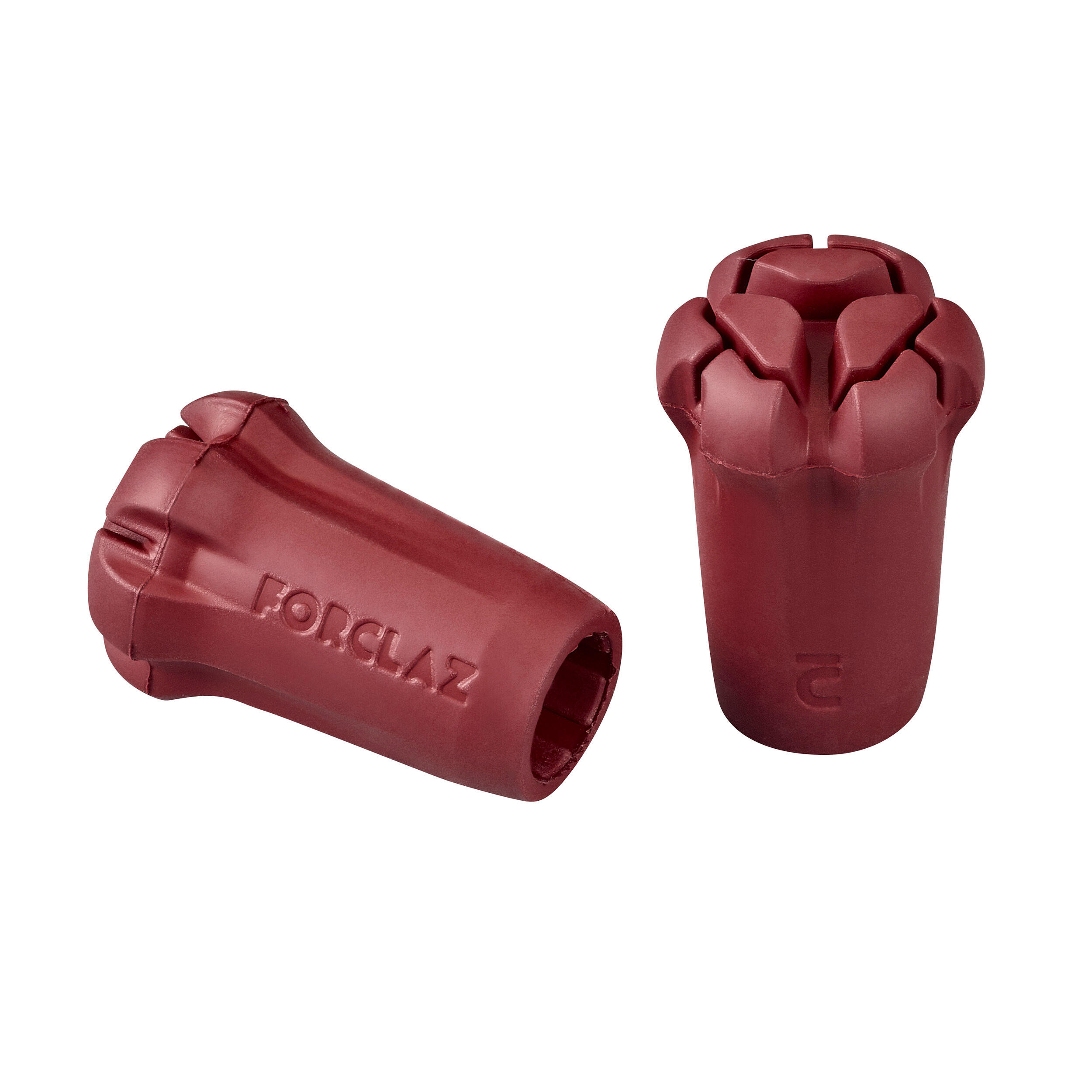 Hiking Pole Cap x 2 - Red - FORCLAZ
