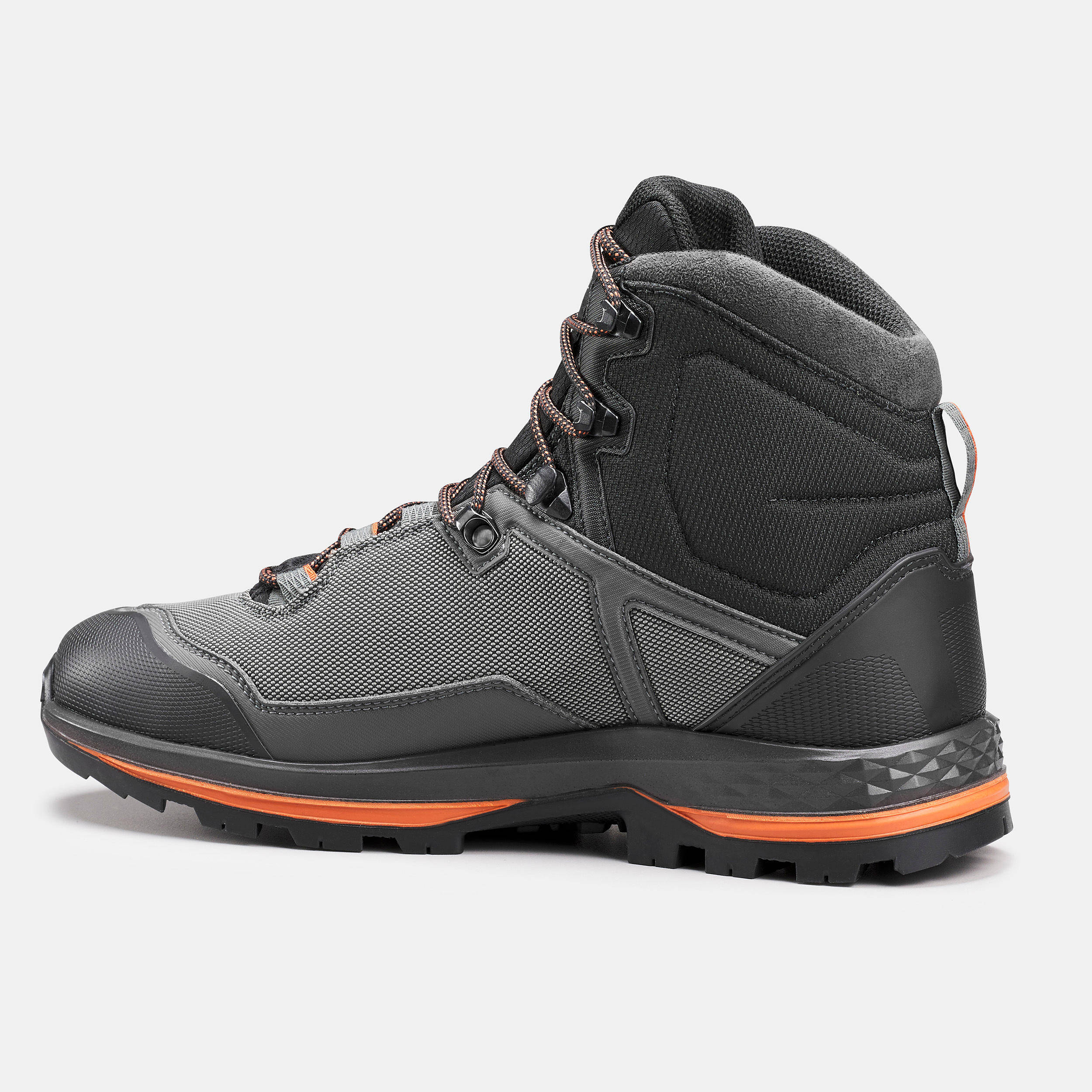 Men Waterproof Trekking Boots MT100 TEX Grey -  3