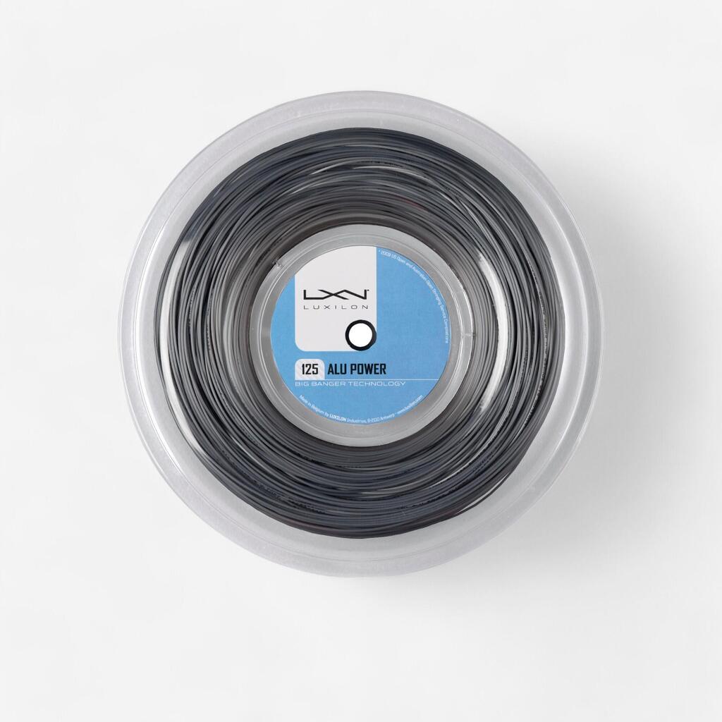 1.25 mm Monofilament Tennis String 200 m Reel Alu Power - Grey