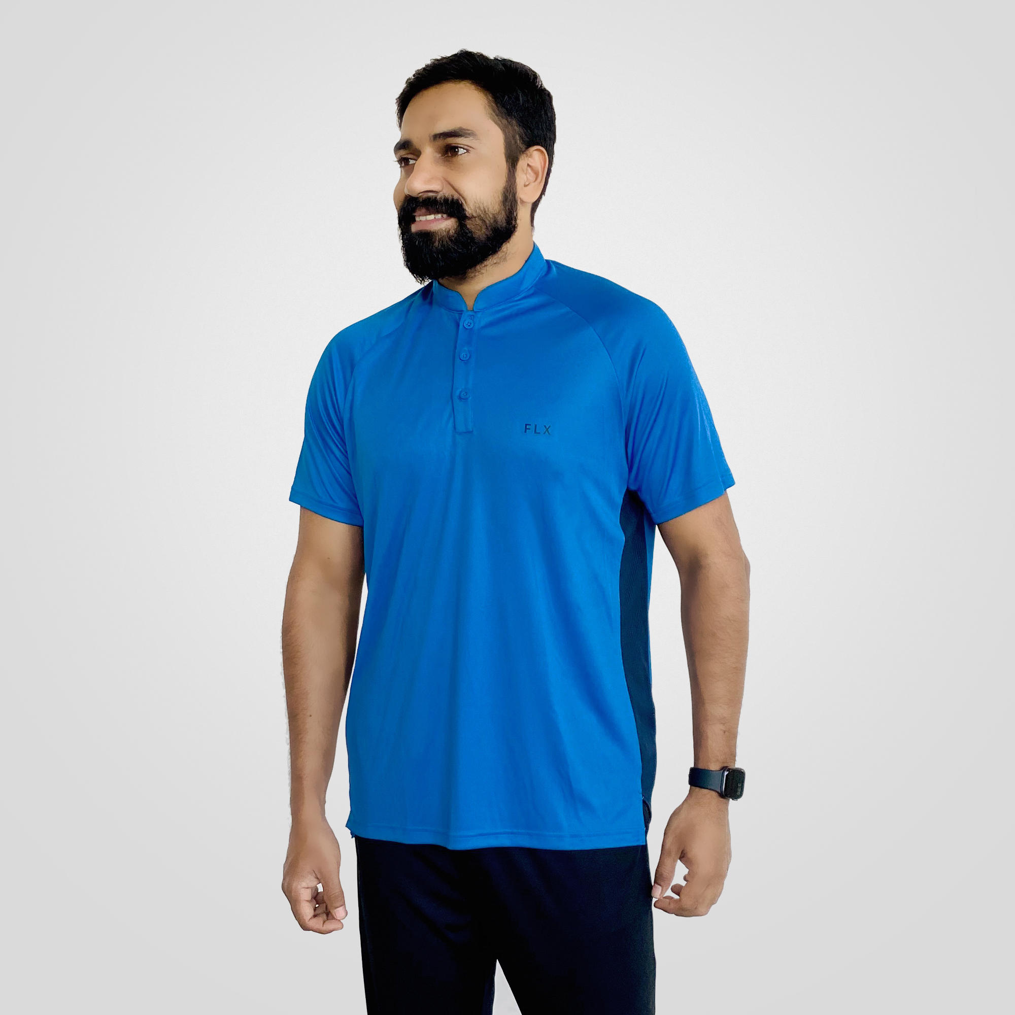 

Men' Quick Dry Cricket T-Shirt, Light Blue/Grey -  By FLX | Decathlon