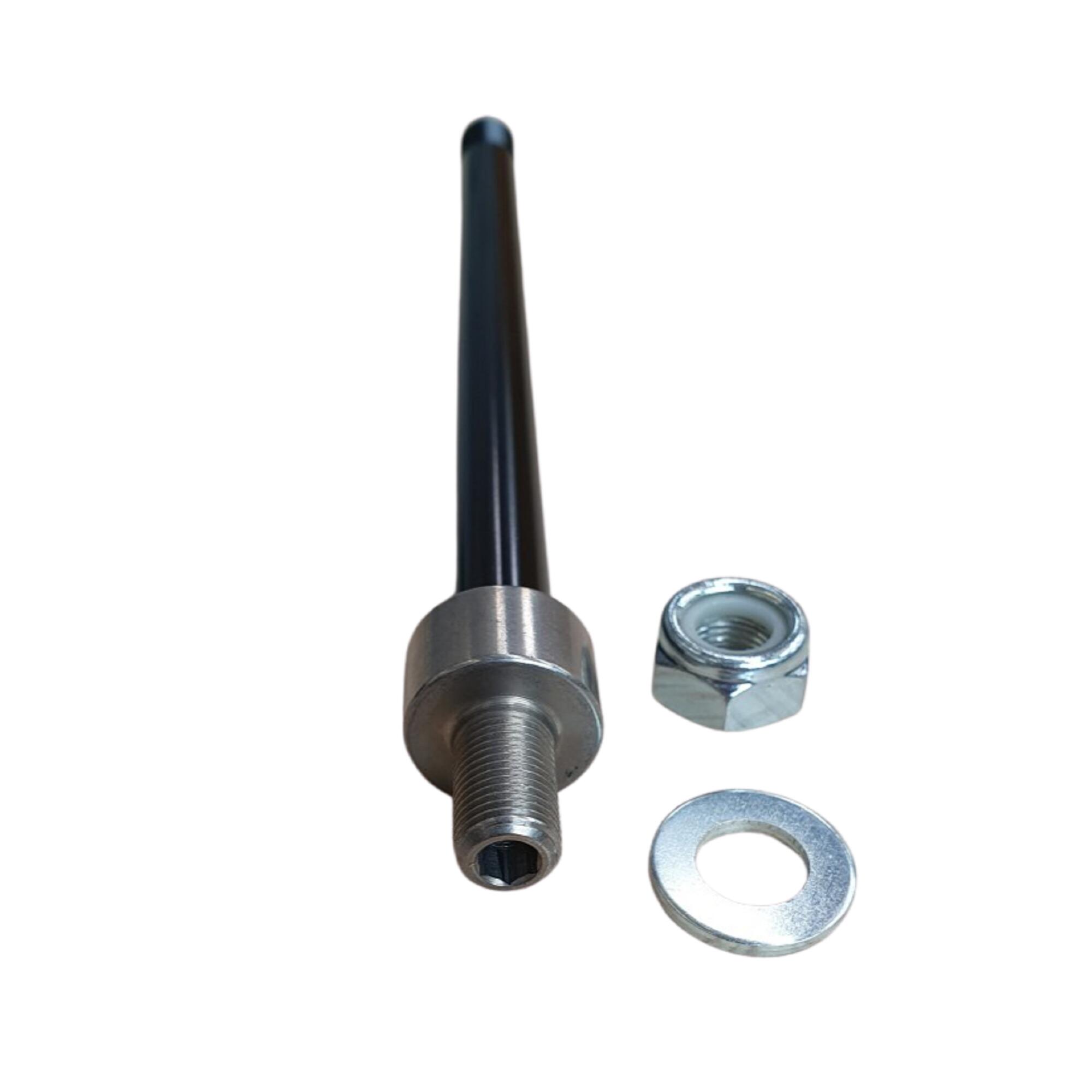 Adapter voor fietskarbevestiging steekas M12 schroefdraad van 1,5 x 172 mm lang 5/6
