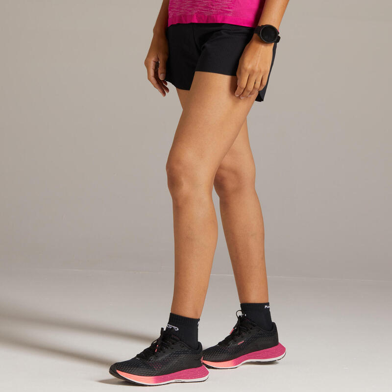 Short pantalón corto running Mujer Kiprun light negro