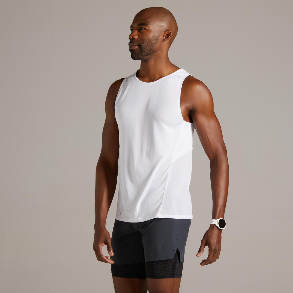 Lauf-Tanktop Herren atmungsaktiv - gelb