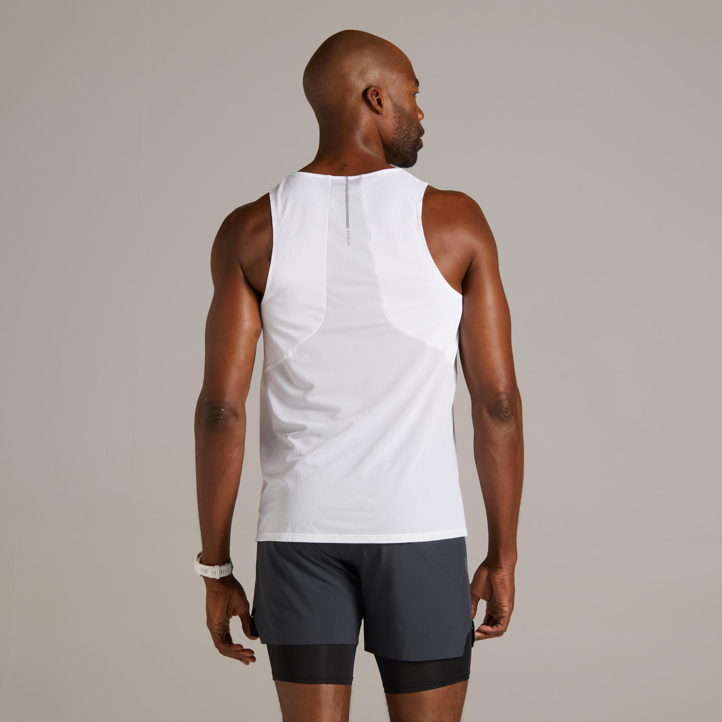 Kiprun Light Men's Breathable Running Tank top - White Limited Edition 9/13