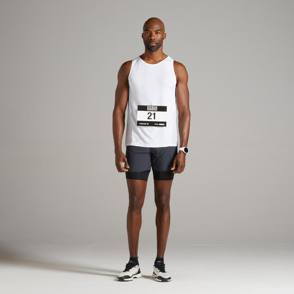 Lauf-Tanktop Herren atmungsaktiv - gelb