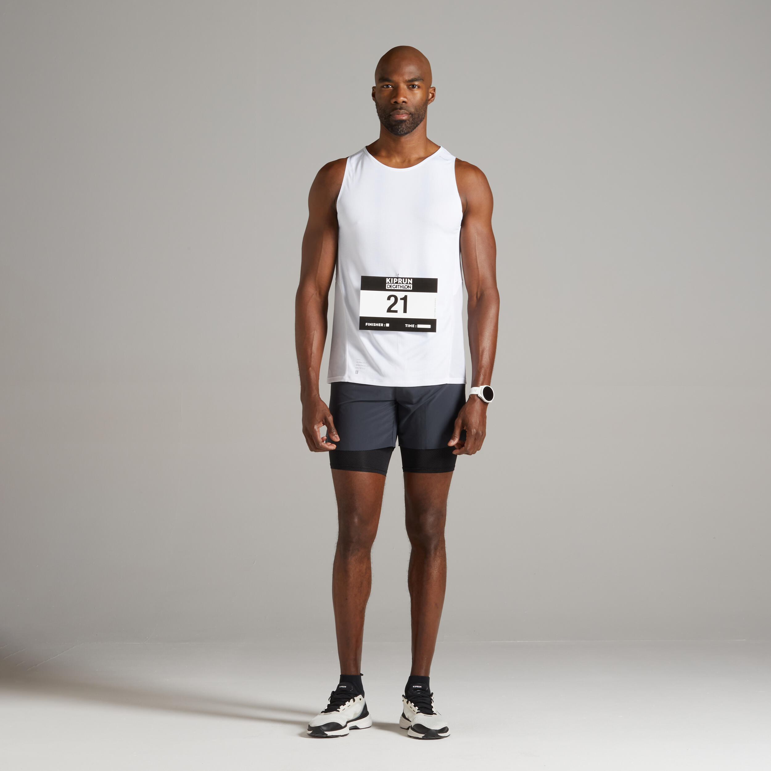 Kiprun Light Men's Breathable Running Tank top - White Limited Edition 4/13