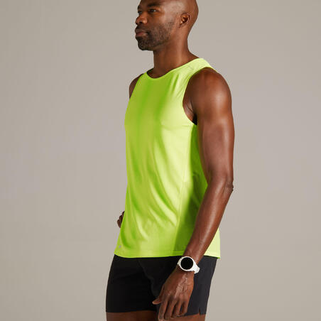 Kiprun Light Men's Running Breathable Tank Top - yellow