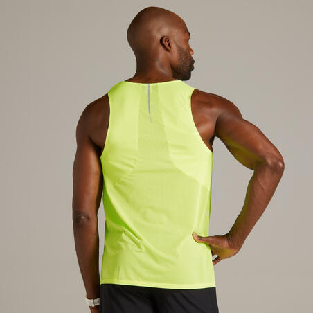 גופיית ריצה נושמת דגם Kiprun Light לגברים – צהוב