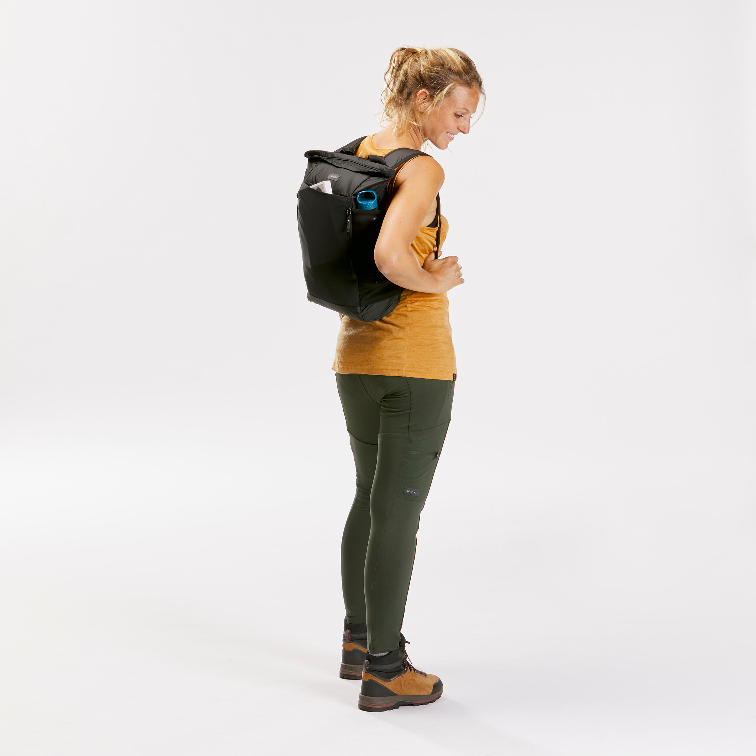 Travel 2-in-1 Tote Bag 15 L - Black - FORCLAZ