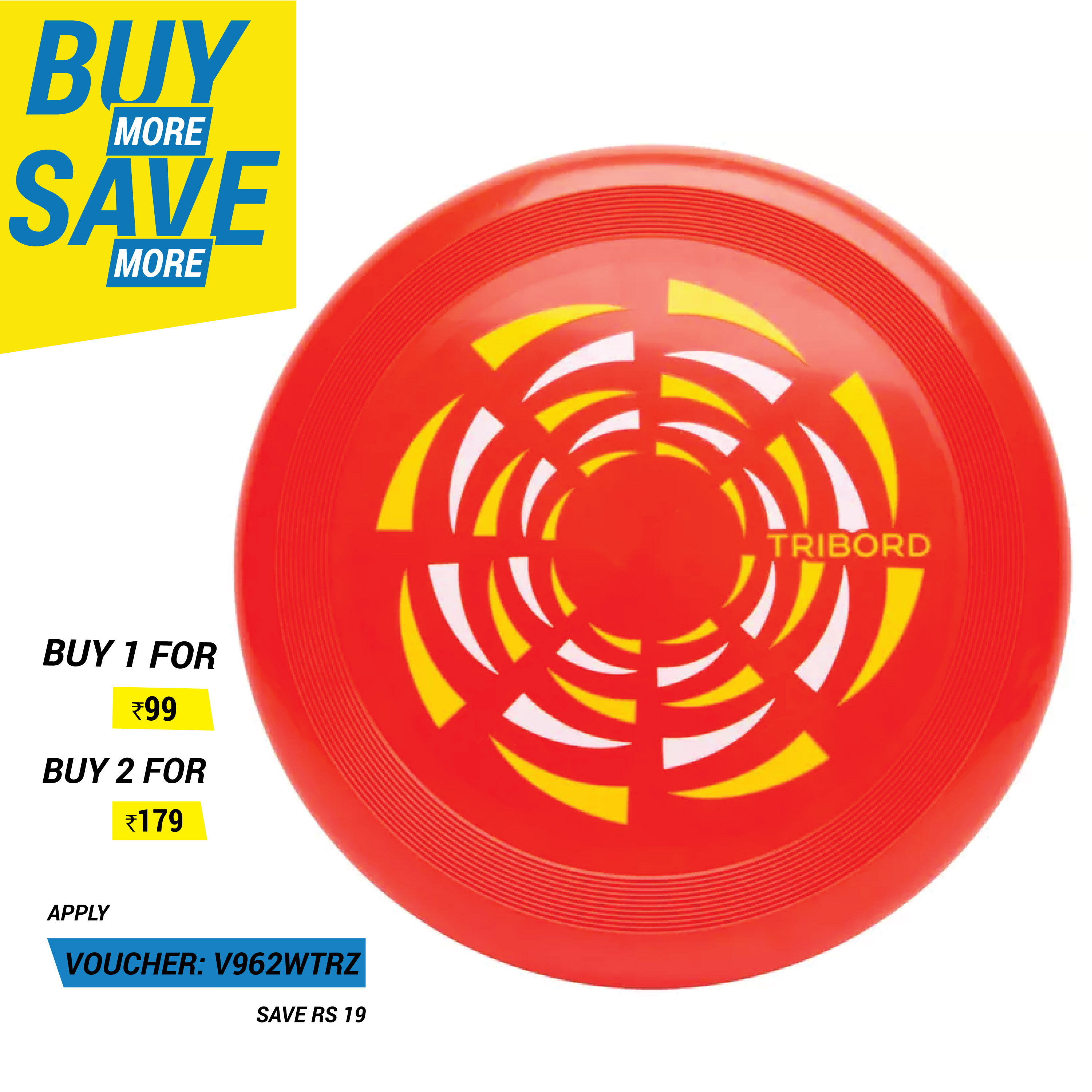 India|Tribord|D90 Wind Frisbee Red