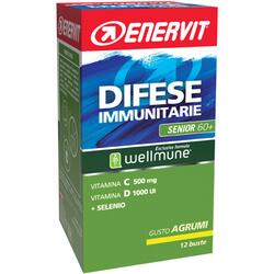 Difese immunitarie senior 60+ con esclusiva formula Wellmune gusto agrumi