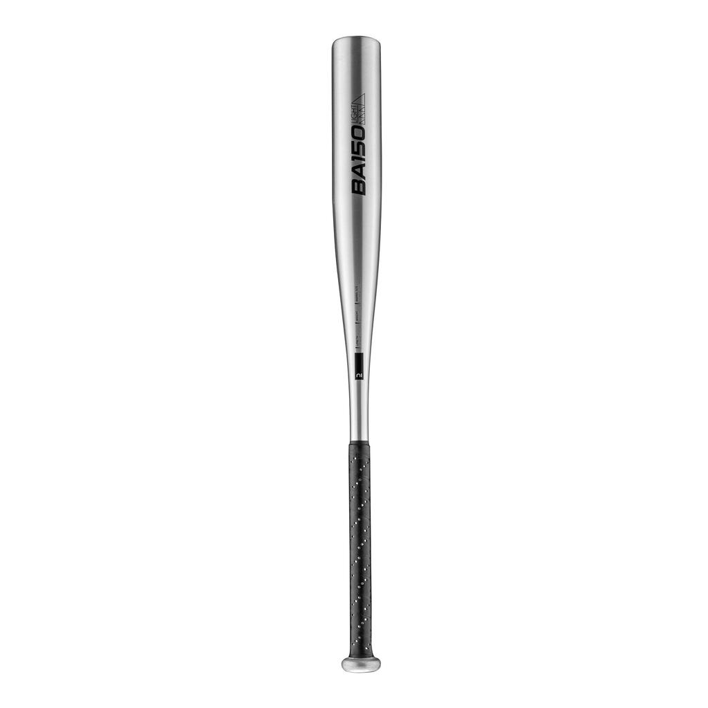 Bate de béisbol de aluminio infantil plateado de 28