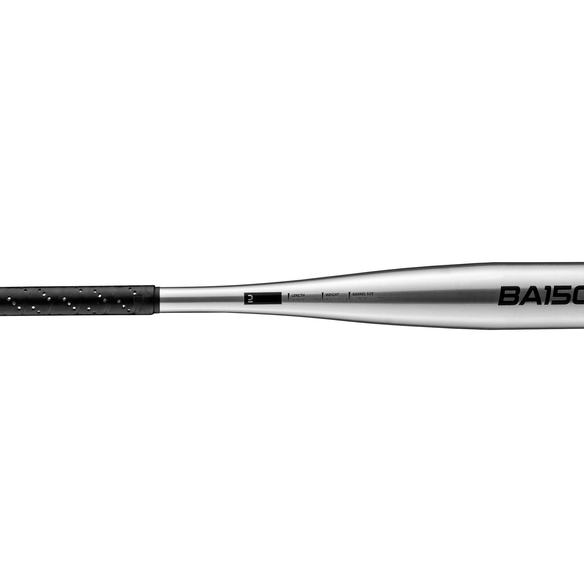 BA150 Mazza da baseball per bambini in alluminio da 28" o 30" - Argento